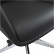 LeisureMod Summit Faux Leather High-Back Office Chair with Swivel Black