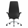 LeisureMod Summit Faux Leather High-Back Office Chair with Swivel Black