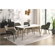 LeisureMod Zayle Dining Table with a Stone 71