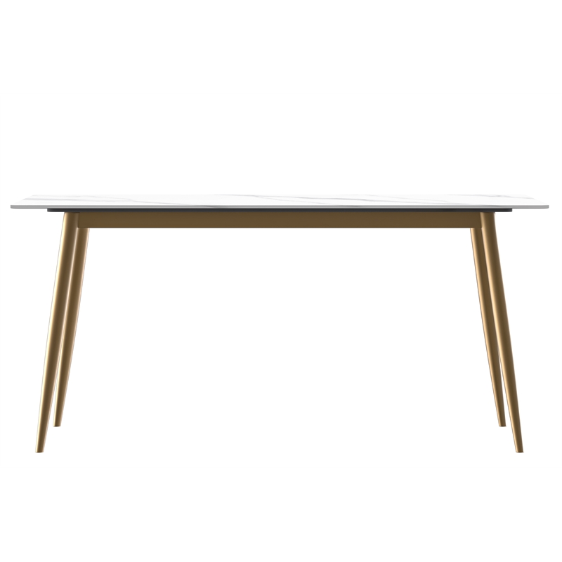 LeisureMod Zayle Dining Table with a Stone 71