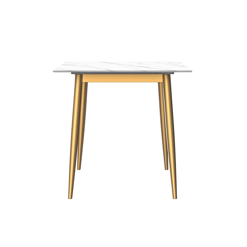 LeisureMod Zayle Dining Table with a Stone 71