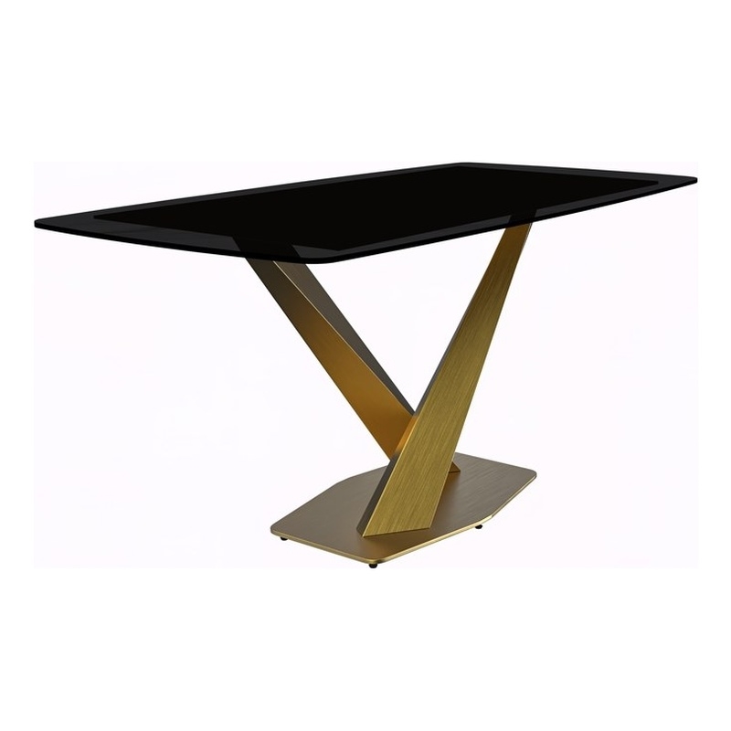 LeisureMod Voren Dining Table with 55