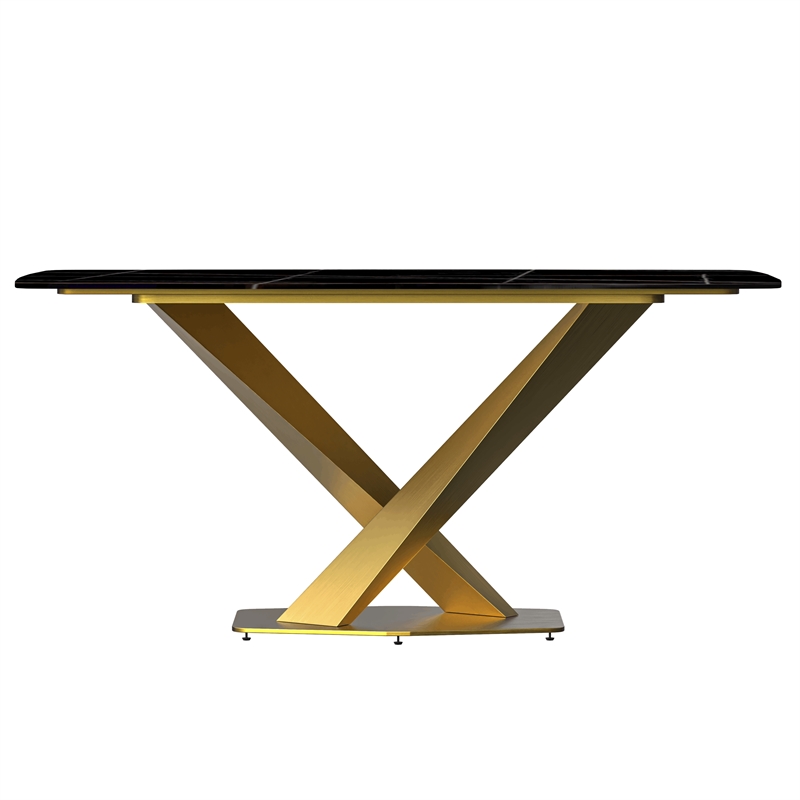 LeisureMod Voren Dining Table with 55