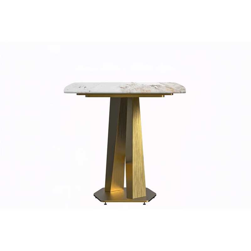 LeisureMod Voren Dining Table with 55