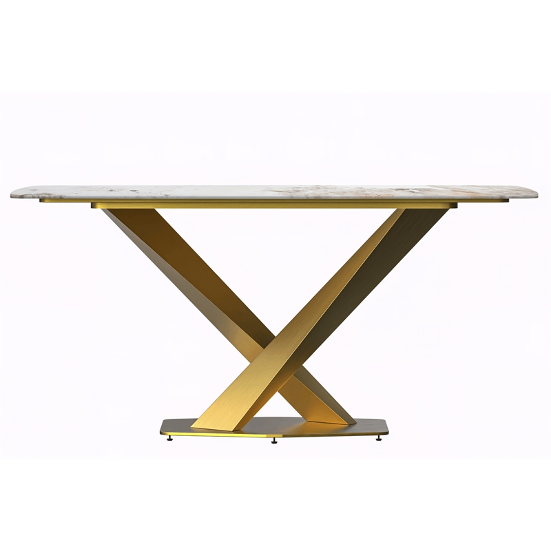 LeisureMod Voren Dining Table with 55