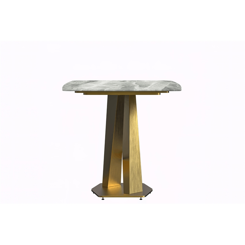 LeisureMod Voren Dining Table with 55