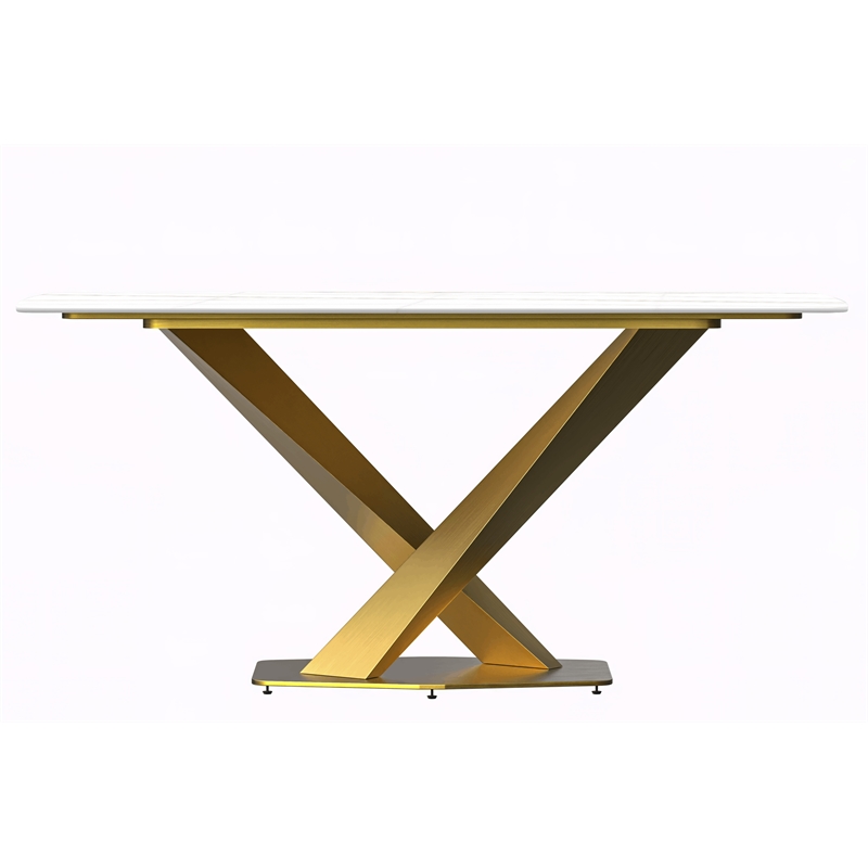 LeisureMod Voren Dining Table with 55