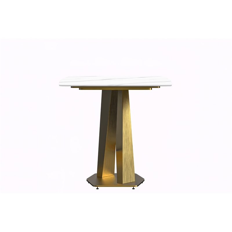 LeisureMod Voren Dining Table with 55