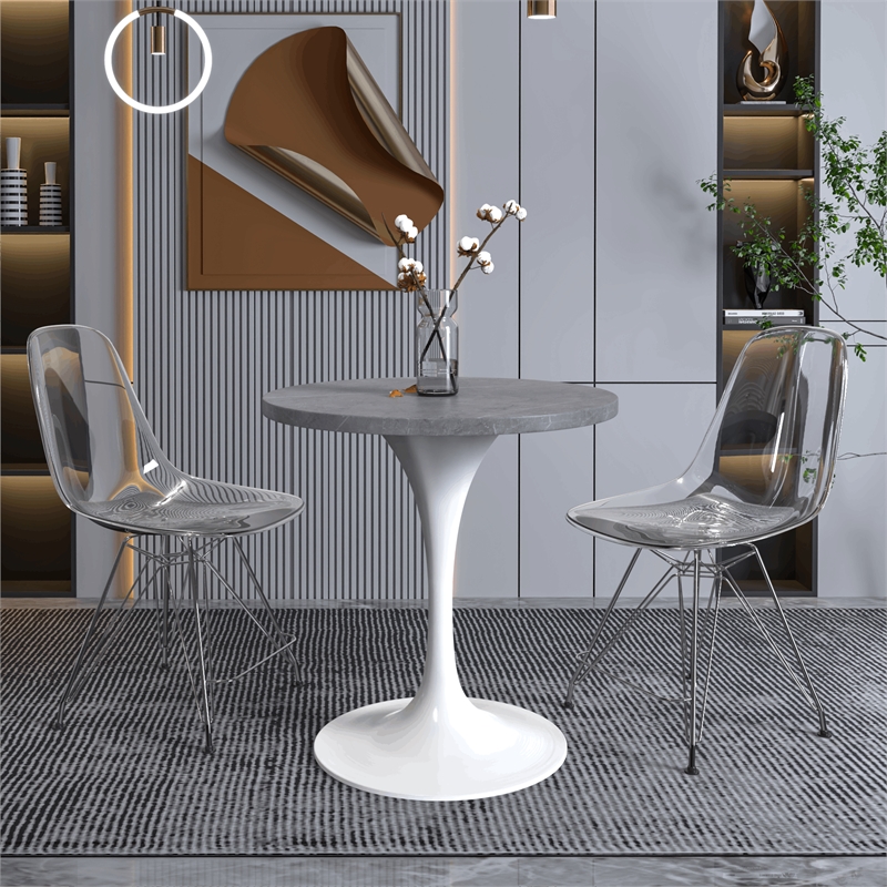 LeisureMod Verve Dining Table with a 27