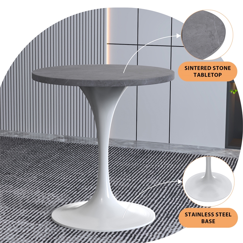LeisureMod Verve Dining Table with a 27