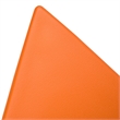 LeisureMod Randolph Modern Triangle End Table in Orange Set of 2