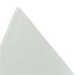 LeisureMod Randolph Modern Triangle End Table in White Set of 2