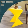LeisureMod Randolph Modern Triangle End Table in Yellow Set of 2