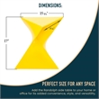 LeisureMod Randolph Modern Triangle End Table in Yellow Set of 2