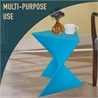 LeisureMod Randolph Modern Triangle End Table in Blue Set of 4