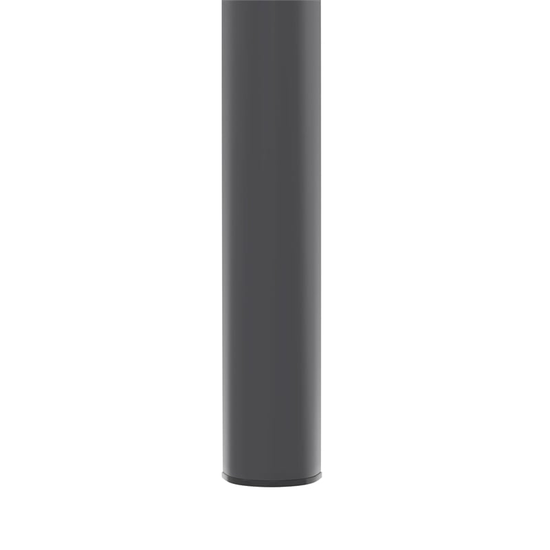 LeisureMod Tresse Stackable Square Plastic Dining Stool with Wicker Top Gray