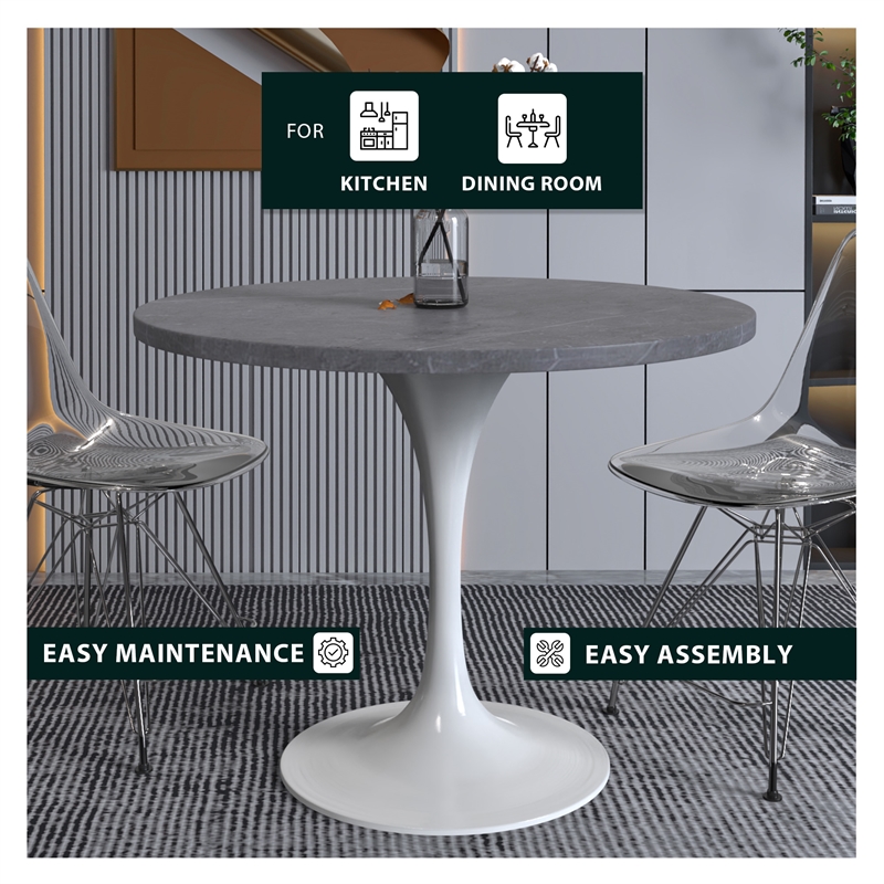 LeisureMod Verve Dining Table with a 36