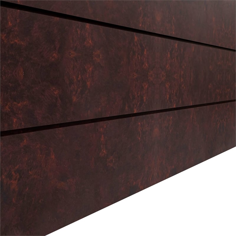 LeisureMod Oasis Indoor and Outdoor Rectangular Fiberglass Planter Box Brown
