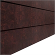 LeisureMod Oasis Indoor and Outdoor Rectangular Fiberglass Planter Box Brown