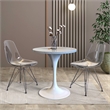 LeisureMod Verve Dining Table with a 27