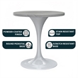 LeisureMod Verve Dining Table with a 27