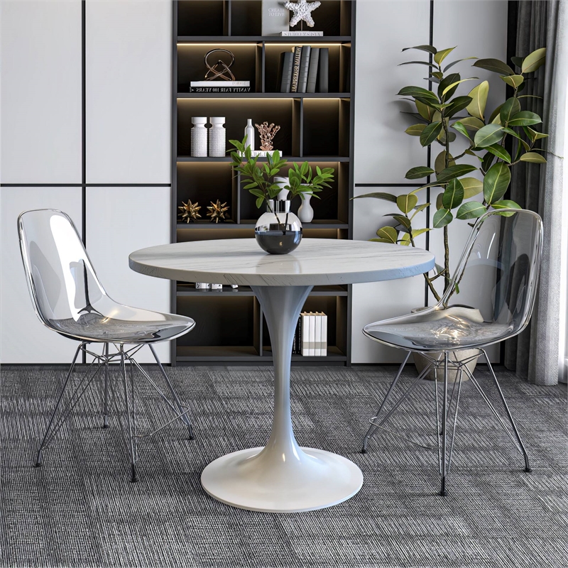 LeisureMod Verve Dining Table with a 36