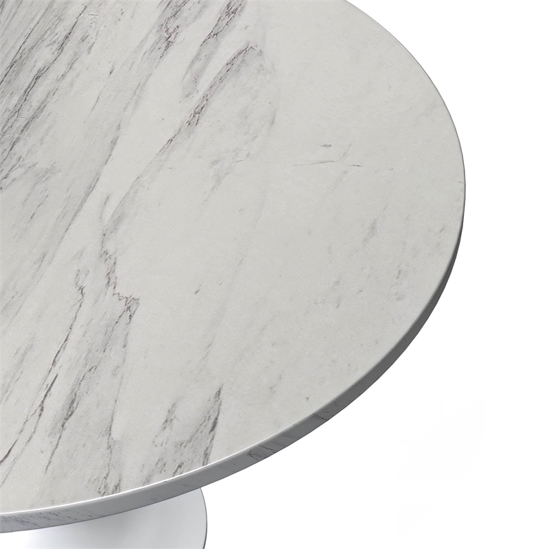 LeisureMod Verve Dining Table with a 48