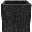 LeisureMod Verdura Indoor Outdoor Square Planter 22 Inch in Black