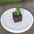 LeisureMod Verdura Indoor Outdoor Square Planter 22 Inch in Black
