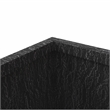 LeisureMod Verdura Indoor Outdoor Square Planter 22 Inch in Black