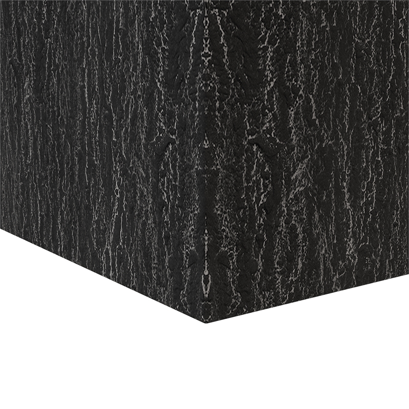 LeisureMod Verdura Indoor Outdoor Square Planter 22 Inch in Black