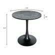 LeisureMod Bristol Dining Table with a 27 