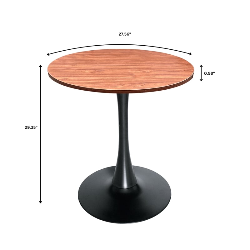 LeisureMod Bristol Dining Table with a 27 