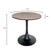 LeisureMod Bristol Dining Table with a 27 