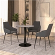 LeisureMod Bristol Dining Table with a 27 