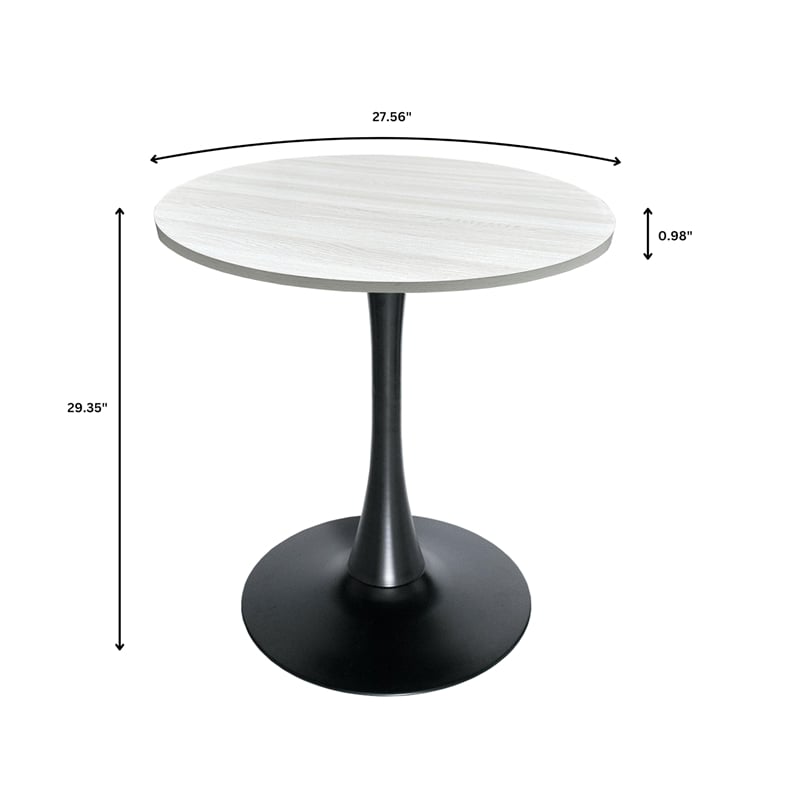 LeisureMod Bristol Dining Table with a 27 