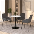 LeisureMod Bristol Dining Table with a 27 