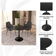 LeisureMod Bristol Dining Table with a 36 