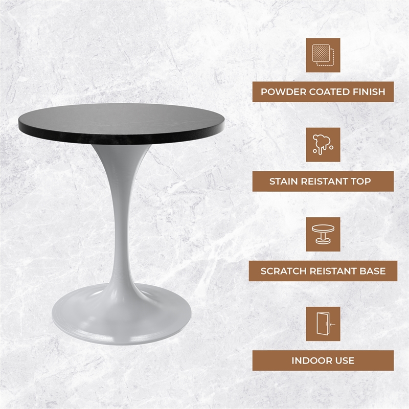 LeisureMod Verve Dining Table with a 27