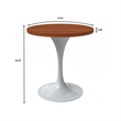 LeisureMod Verve Dining Table with a 27