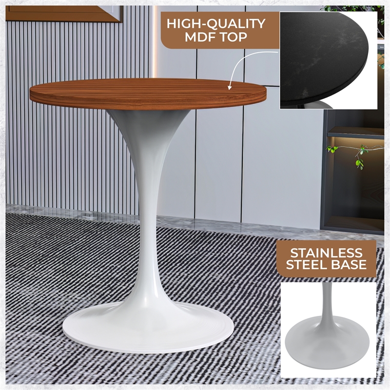 LeisureMod Verve Dining Table with a 27
