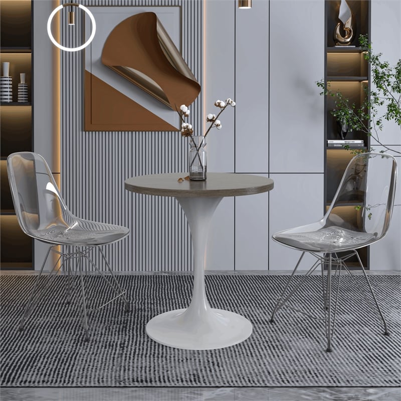 LeisureMod Verve Dining Table with a 27