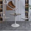LeisureMod Verve Dining Table with a 27