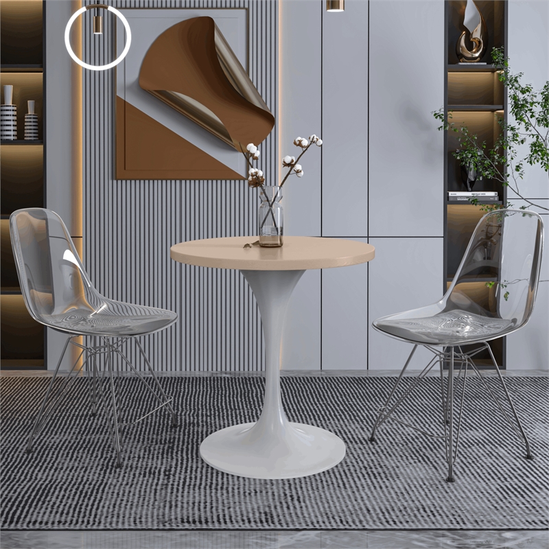LeisureMod Verve Dining Table with a 27