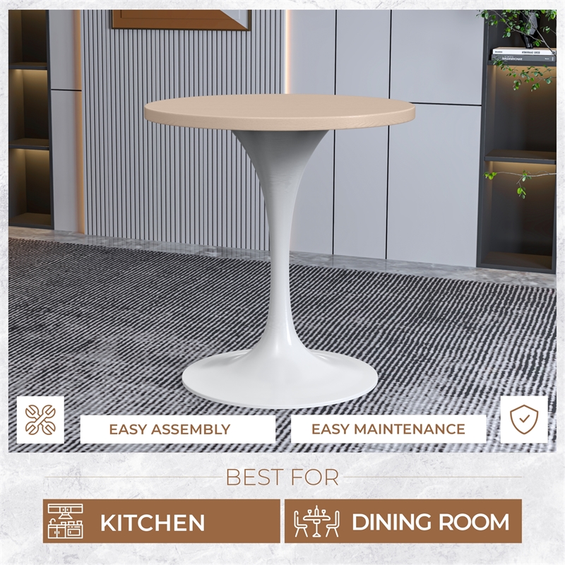 LeisureMod Verve Dining Table with a 27