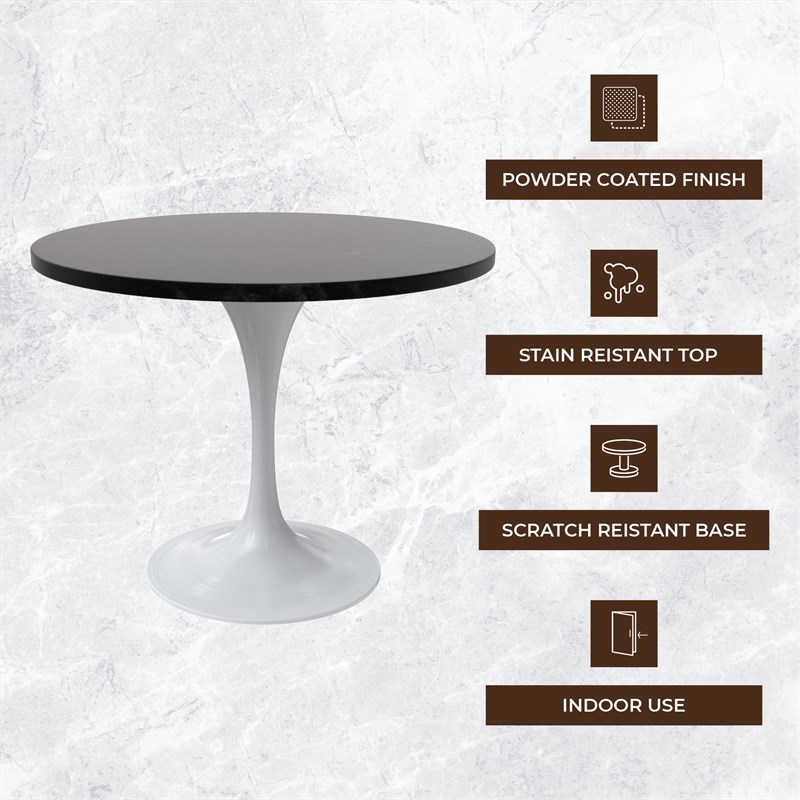LeisureMod Verve Dining Table with a 36