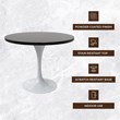 LeisureMod Verve Dining Table with a 36