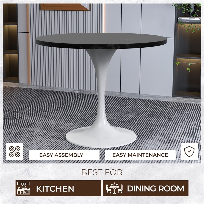 LeisureMod Verve Dining Table with a 36
