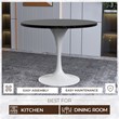 LeisureMod Verve Dining Table with a 36