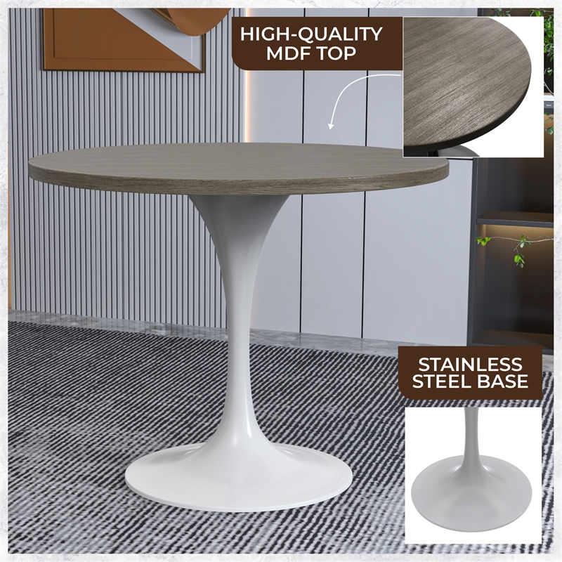 LeisureMod Verve Dining Table with a 36